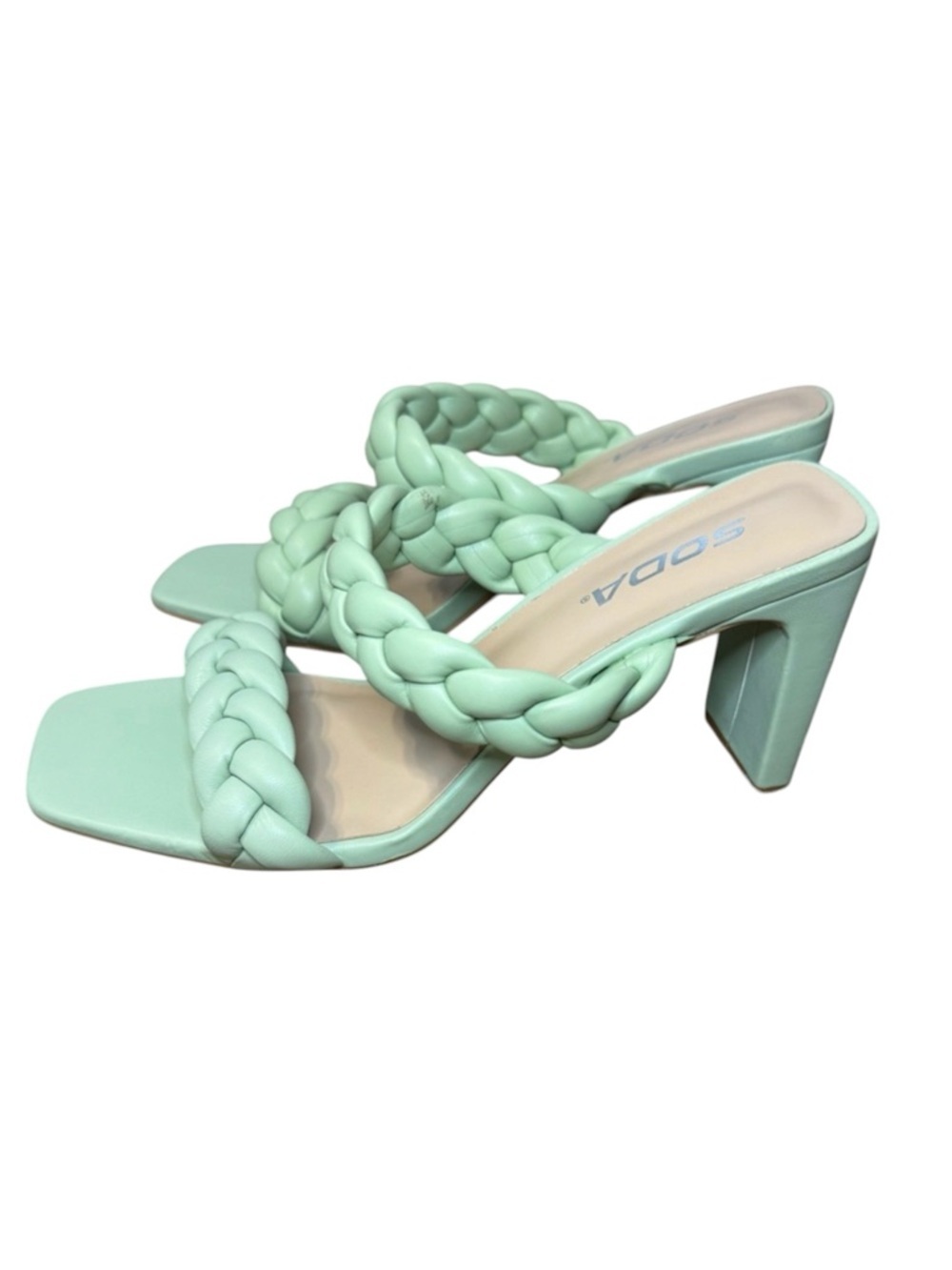 Soda Women’s High Heel Braided Sandals Size 7 - Picture 1 of 7